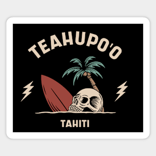 Vintage Surfing TeaHupo'o, Tahiti Magnet